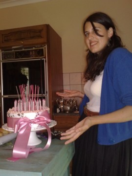 Narny and her cake